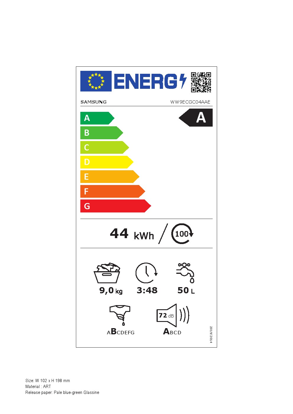 Veš mašina Samsung WW9ECGC04AAE  (2) , 9kg