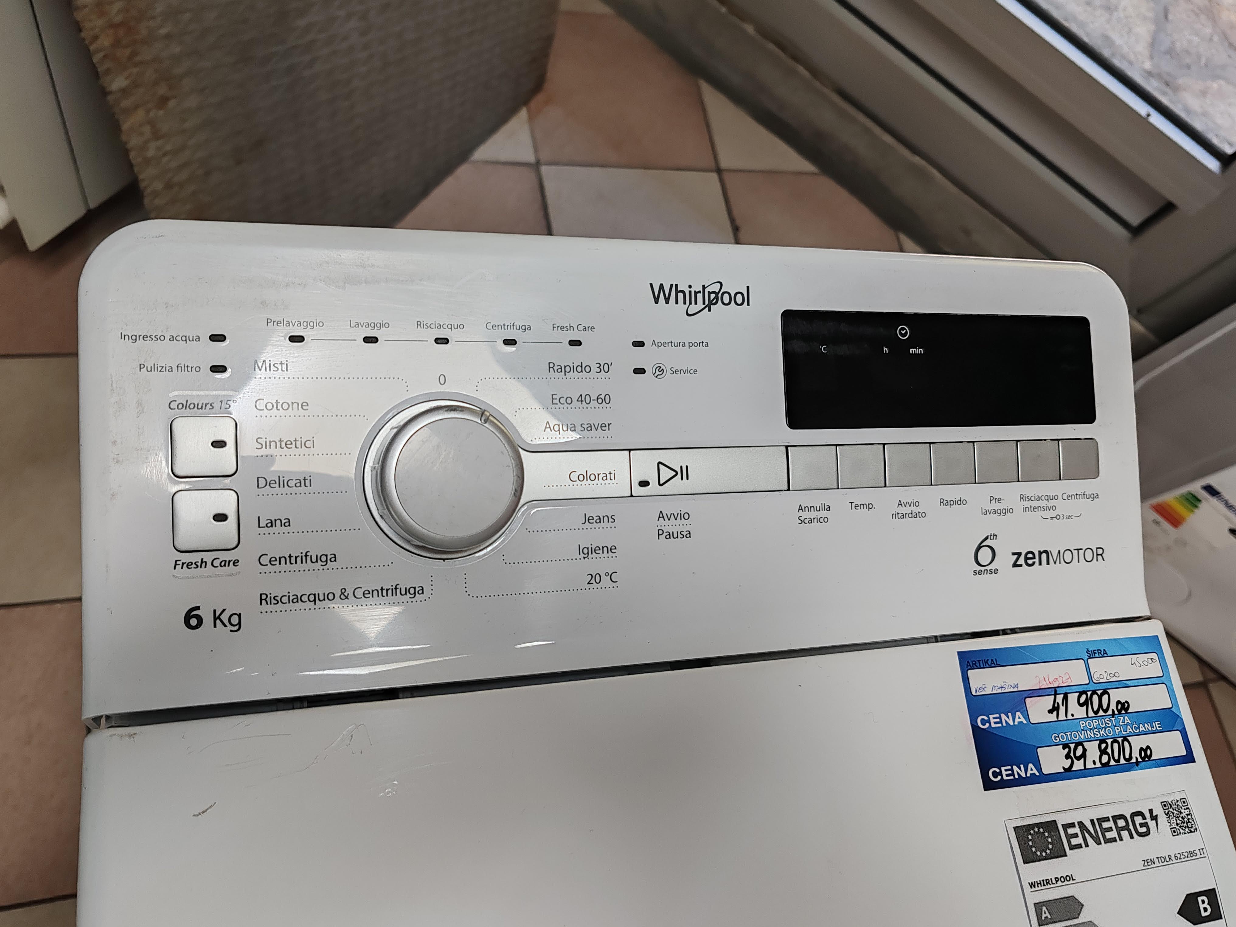 Veš mašina Whirlpool ZEN TDLR 6252BS IT N (2) , 6 kg