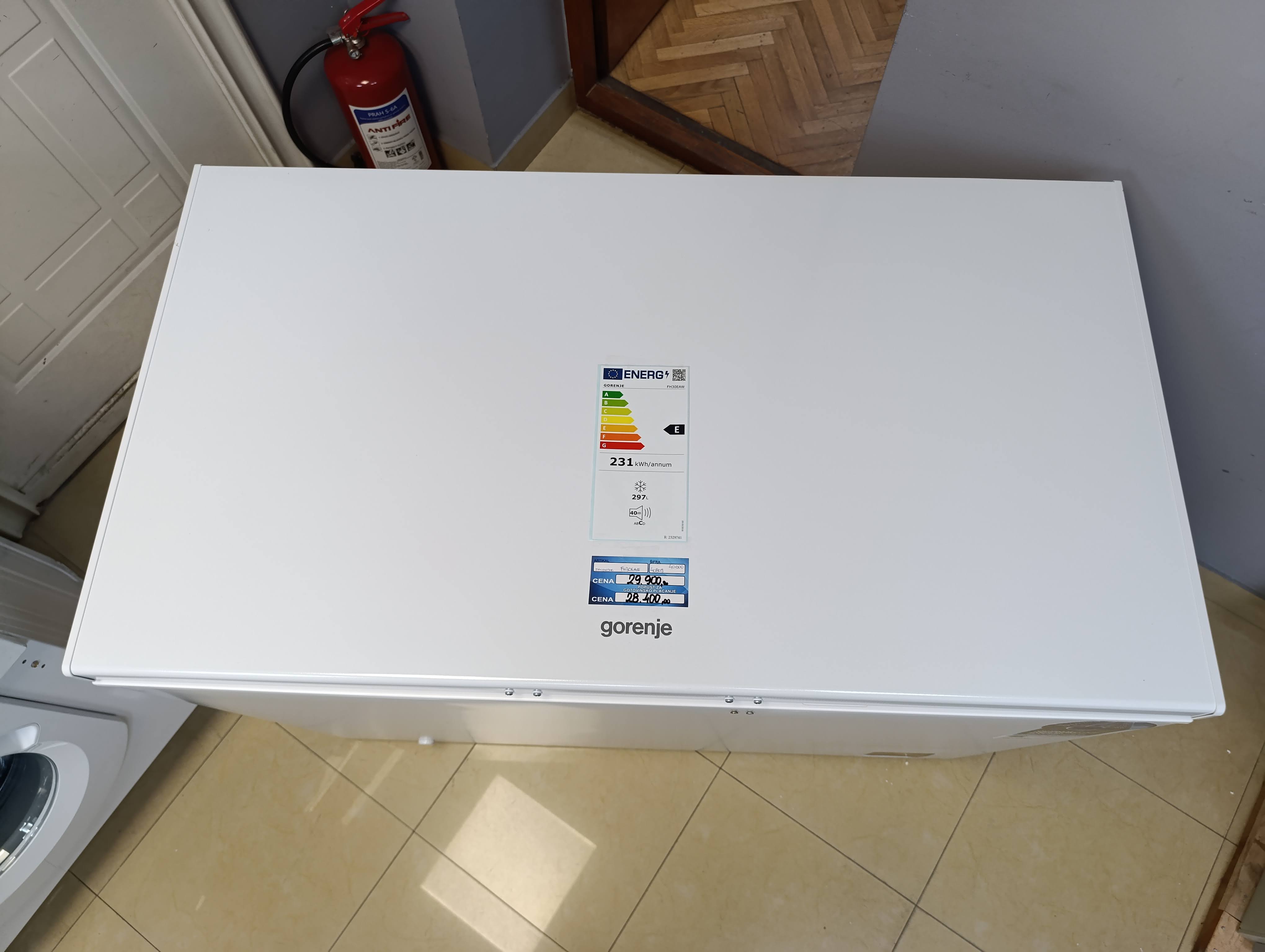 Zamrzivač sandučar Gorenje FH30EAW , 297 litara