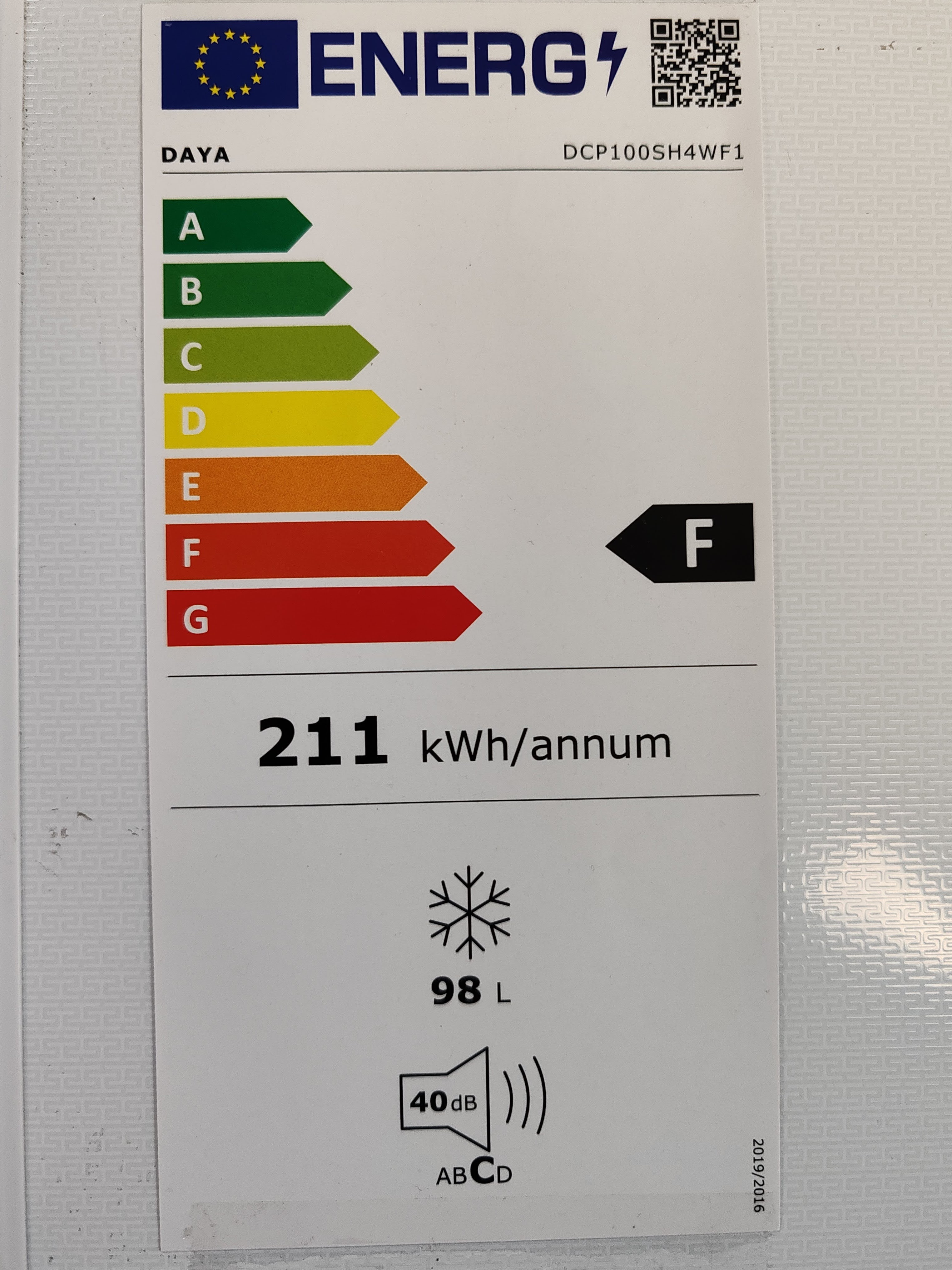 Zamrzivač Sandučara Daya DCP100SH4WF1 , 98L